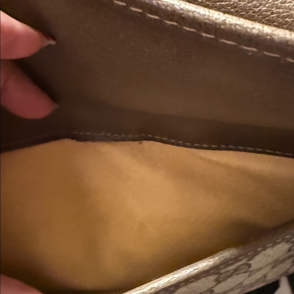 Gucci Tan and Brown Monogram Messenger Bag - Picture 9 of 12